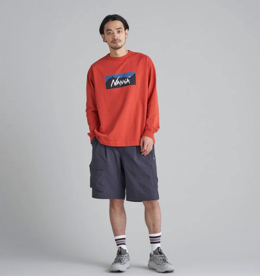NANGA / ECO HYBRID BOX LGO L/S TEE