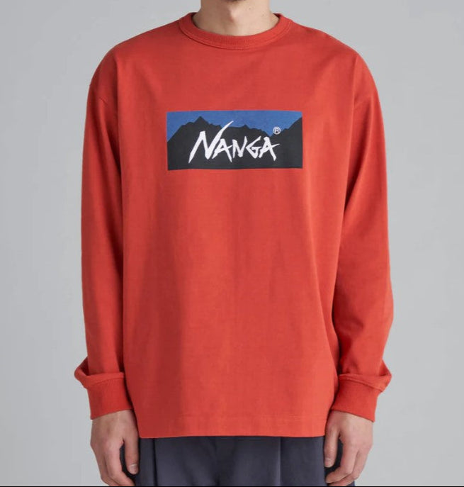NANGA / ECO HYBRID BOX LGO L/S TEE