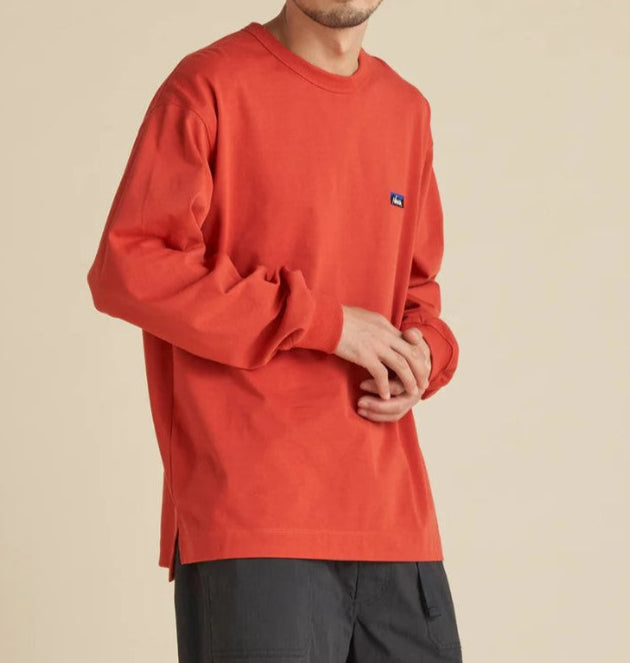 NANGA / ECO HYBRID BOX LOGO EMBROIDERY L/S TEE