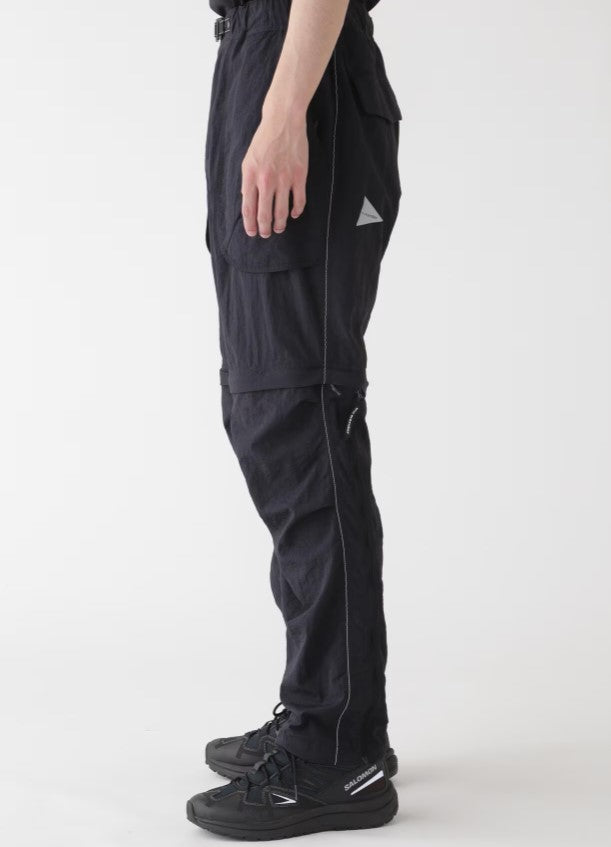 and wander / Ny taffeta hiker 2way pants