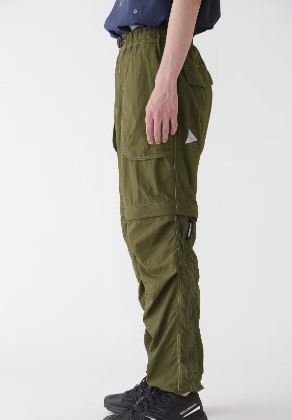and wander / Ny taffeta hiker 2way pants