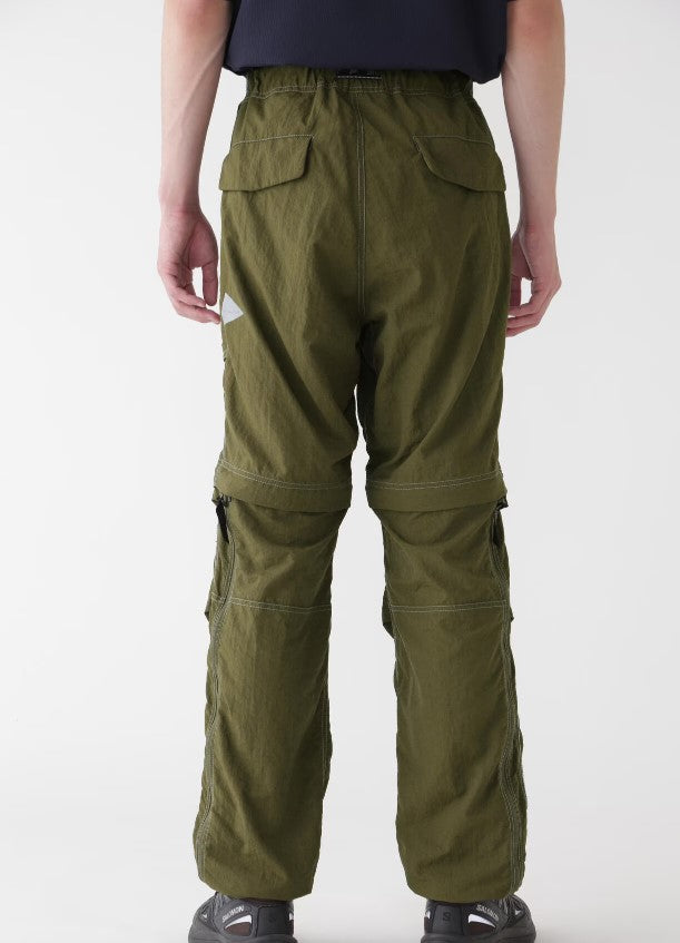 and wander / Ny taffeta hiker 2way pants