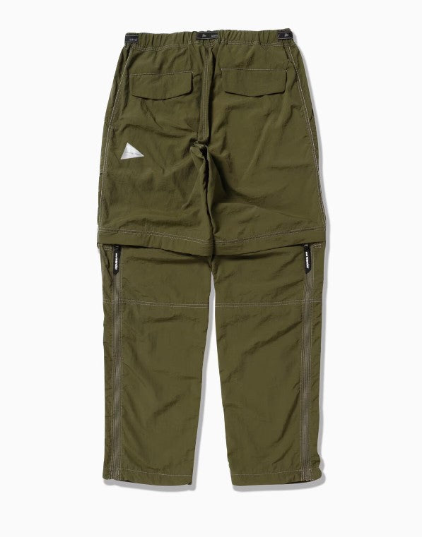 and wander / Ny taffeta hiker 2way pants