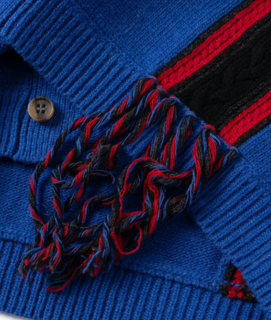 SON OF THE CHEESE / FRINGE KNIT CARDIGAN