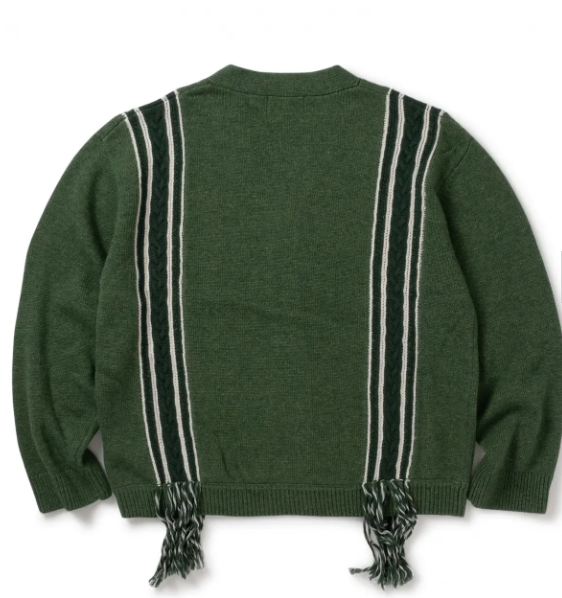 SON OF THE CHEESE / FRINGE KNIT CARDIGAN