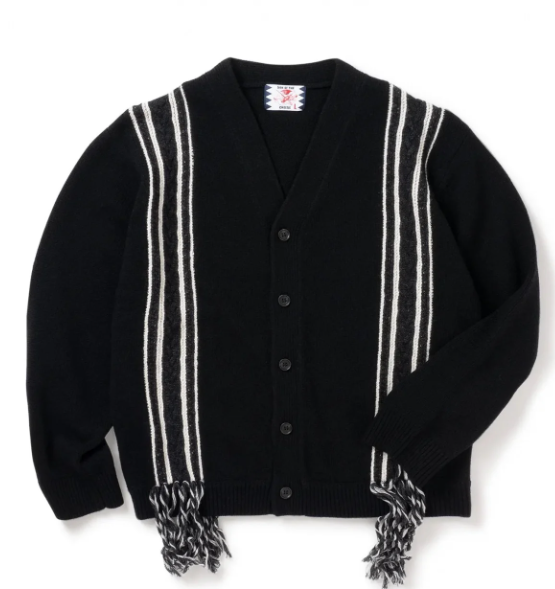 SON OF THE CHEESE / FRINGE KNIT CARDIGAN