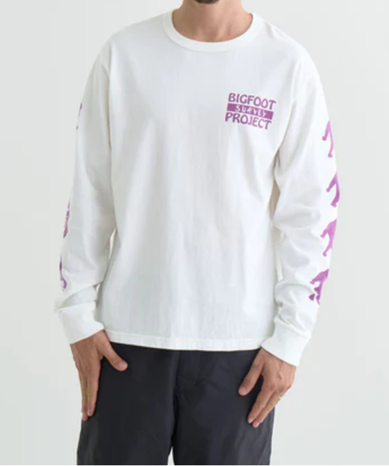 NANGA / NANGA × TACOMA FUJI RECORDS BIGFOOT SURVEY PROJECT LOGO L/S TEE