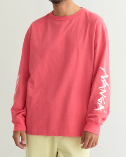 NANGA / ECO HYBRID SLV LOGO L∕S TEE