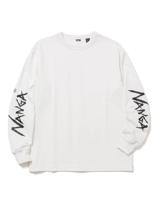 NANGA / ECO HYBRID SLV LOGO L∕S TEE