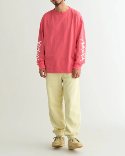 NANGA / ECO HYBRID SLV LOGO L∕S TEE