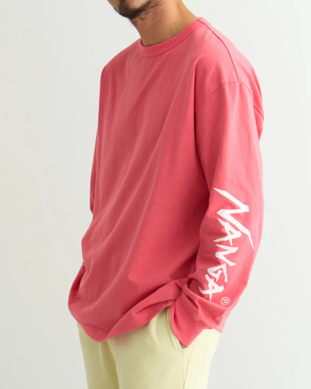 NANGA / ECO HYBRID SLV LOGO L∕S TEE