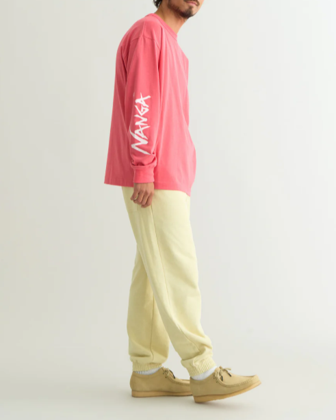 NANGA / ECO HYBRID SLV LOGO L∕S TEE