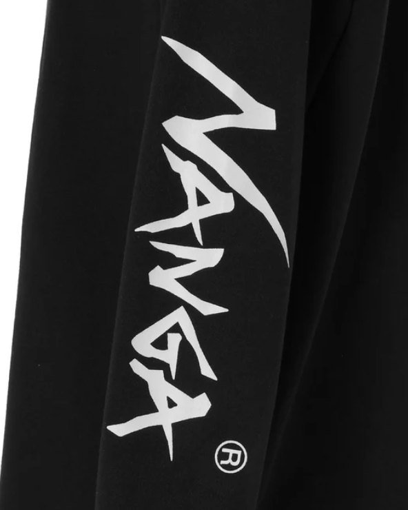 NANGA / ECO HYBRID SLV LOGO L∕S TEE