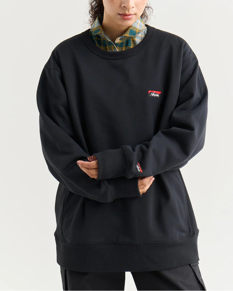 NANGA / ECO HYBRID MINI BOX LOGO EMBROIDERY SWEATSHIRT
