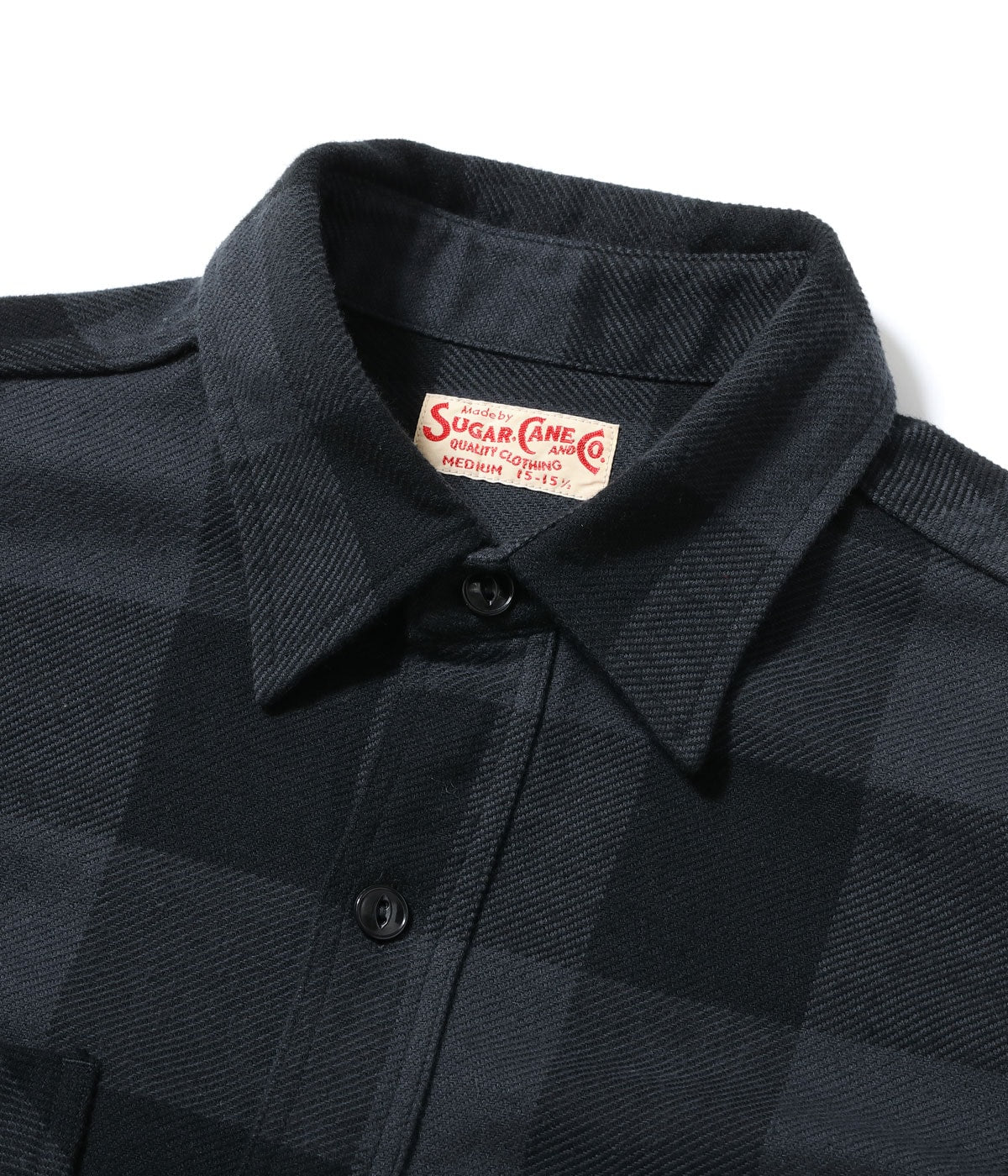 SUGAR CANE / Lot No. SC29557 / TWILL CHECK WORK SHIRT