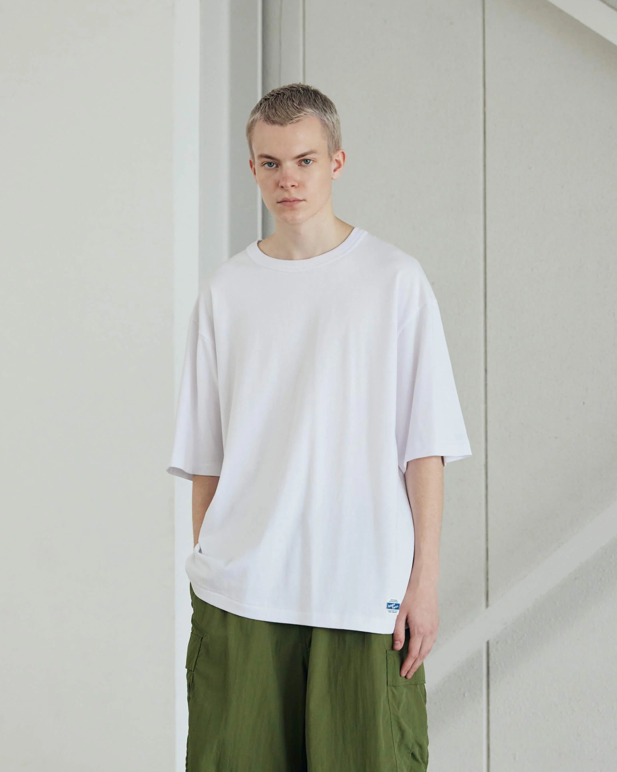ARMY TWILL / 30/2 OE Half Sleeve Print Tee_AT