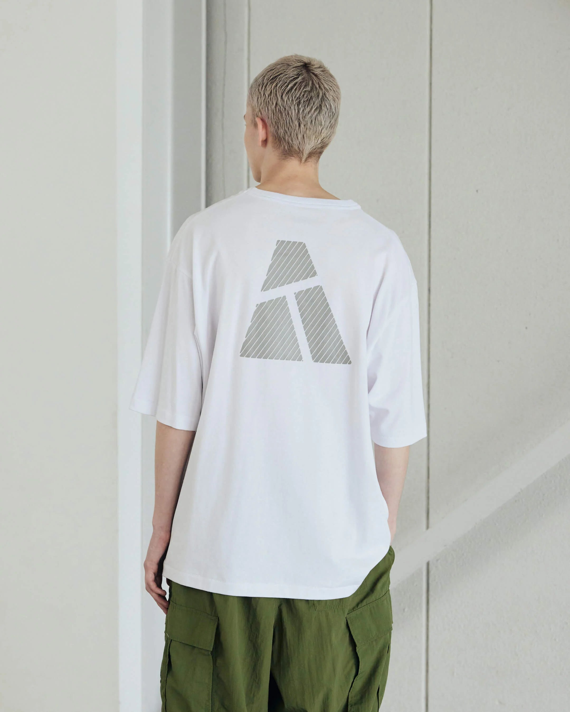 ARMY TWILL / 30/2 OE Half Sleeve Print Tee_AT