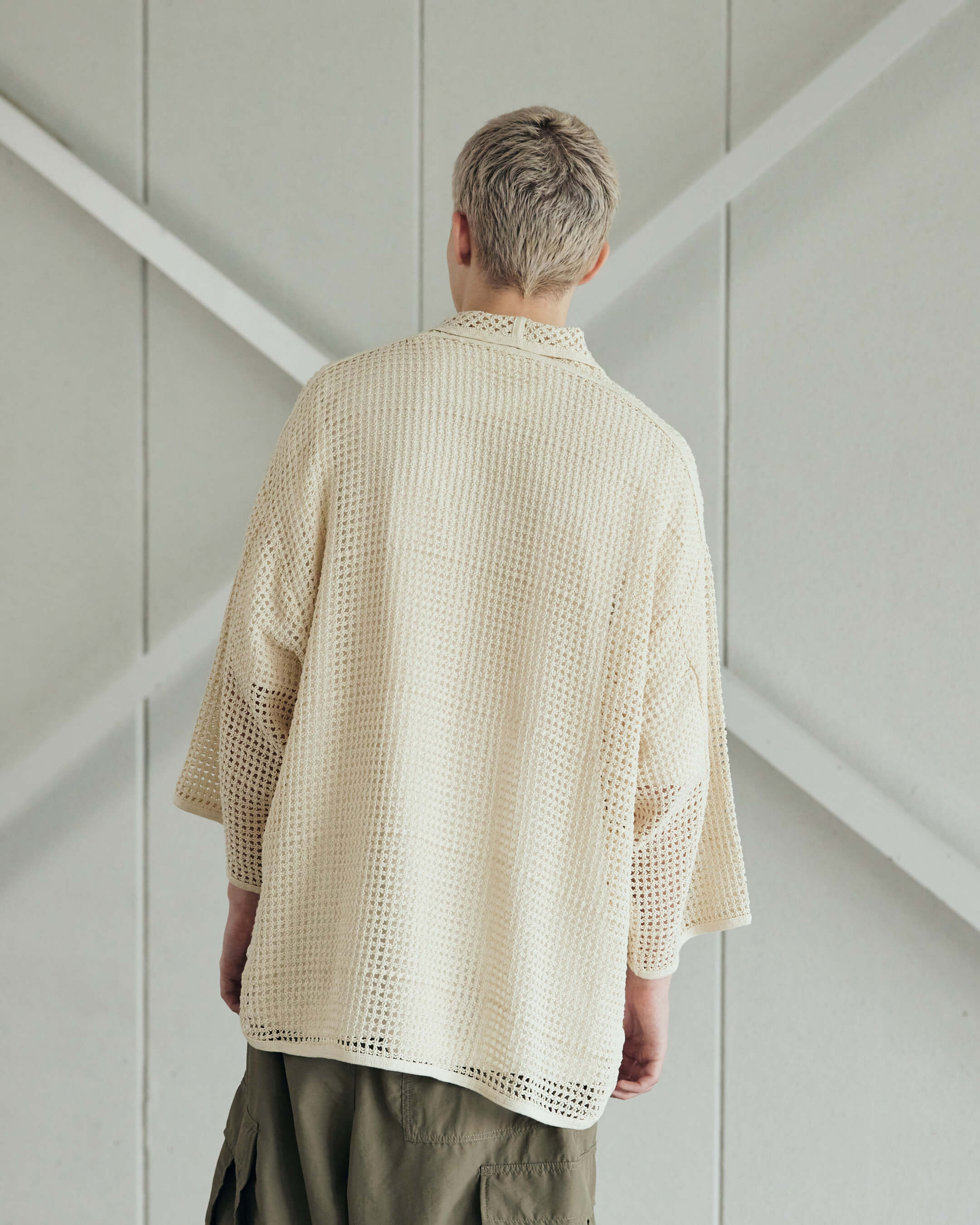 ARMY TWILL / Cotton Mesh Shirt