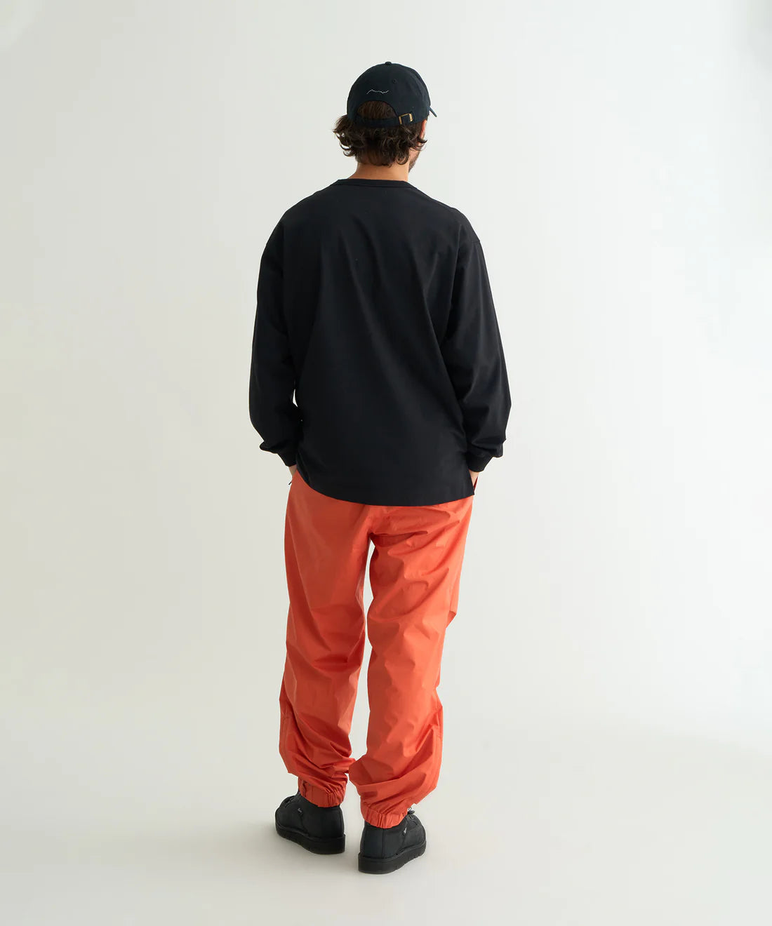 NANGA / ECO HYBRID BOX LOGO EMBROIDERY L/S TEE(UNISEX)