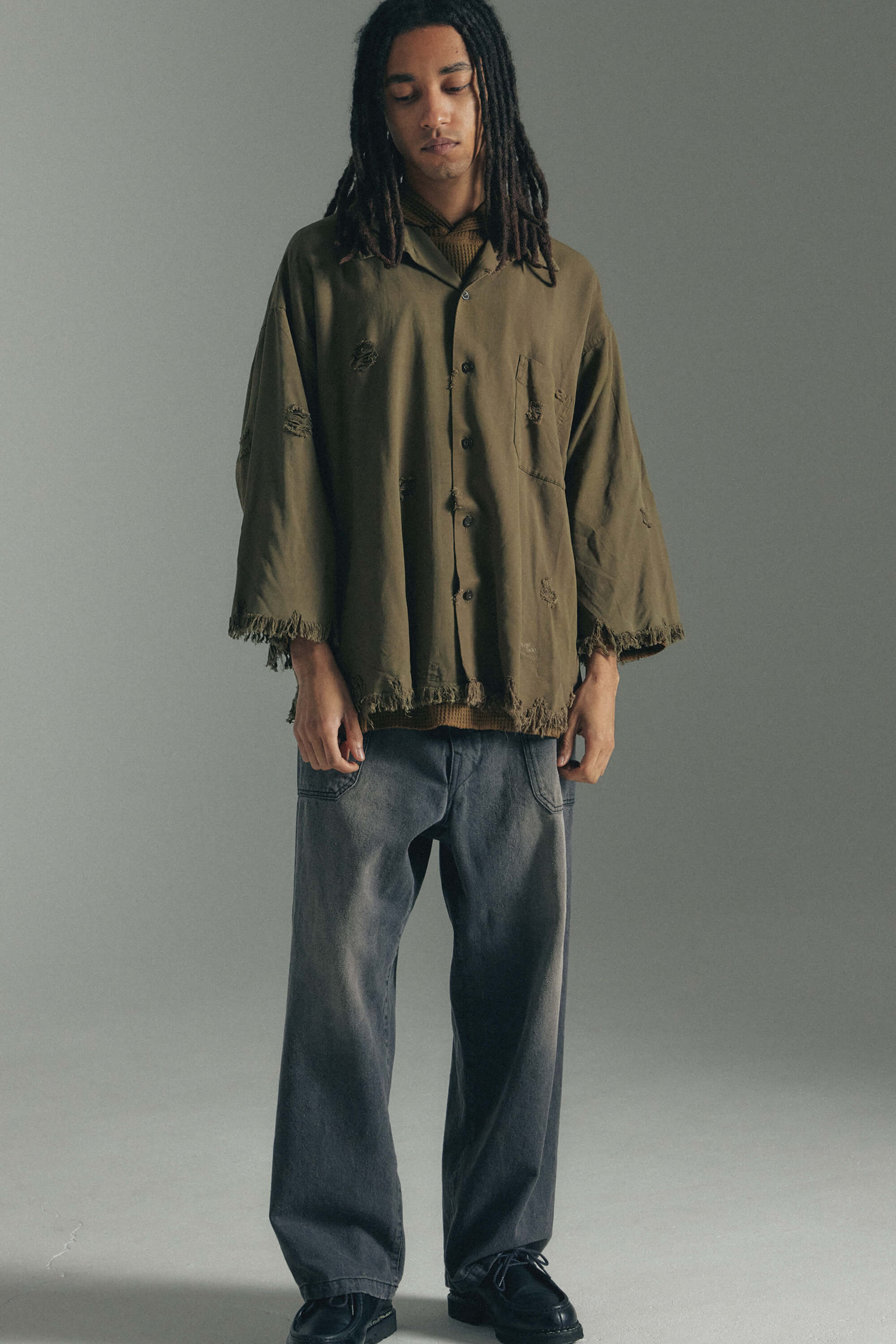 ARMY TWILL / Damage Soft Twill Shirt