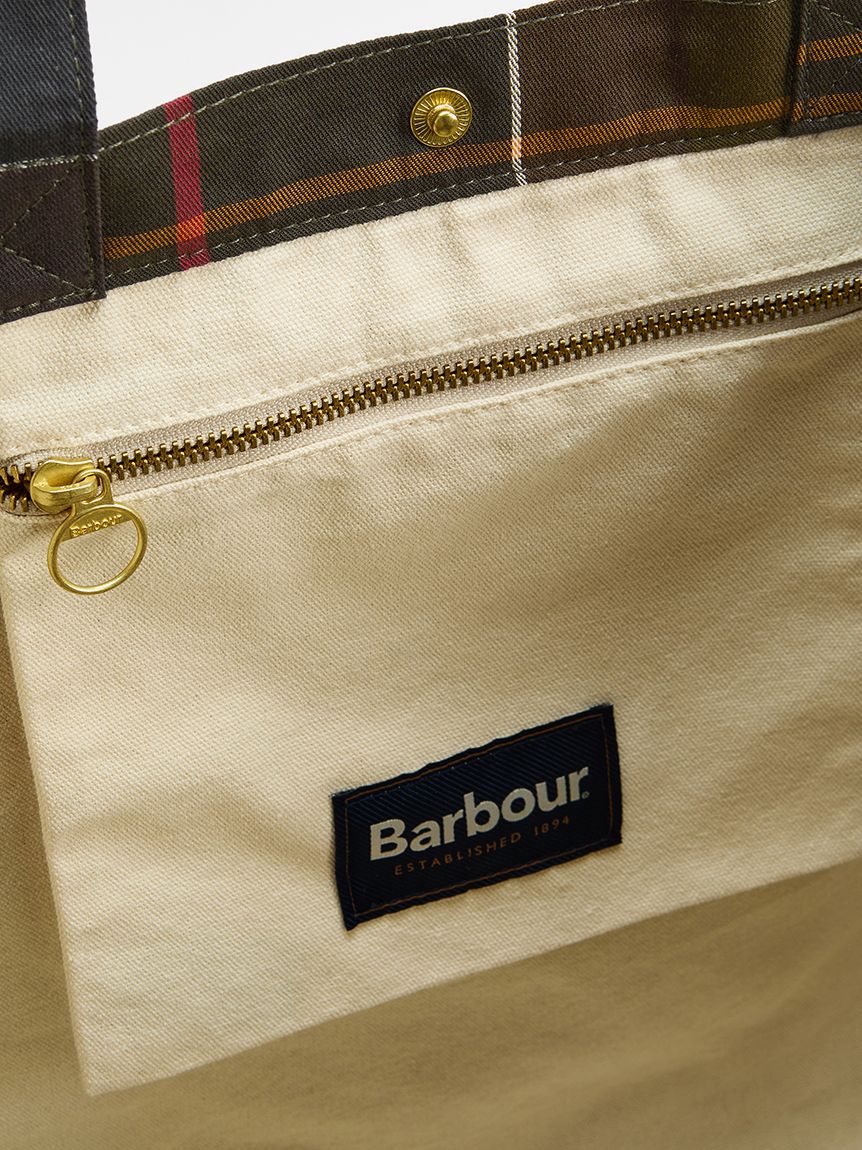 Barbour / telfield tartan tote bag