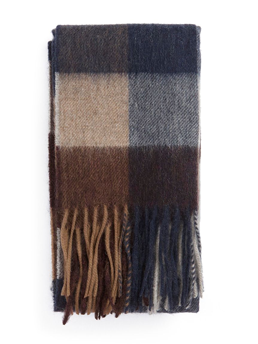 Barbour / lambswool tattersall scarf