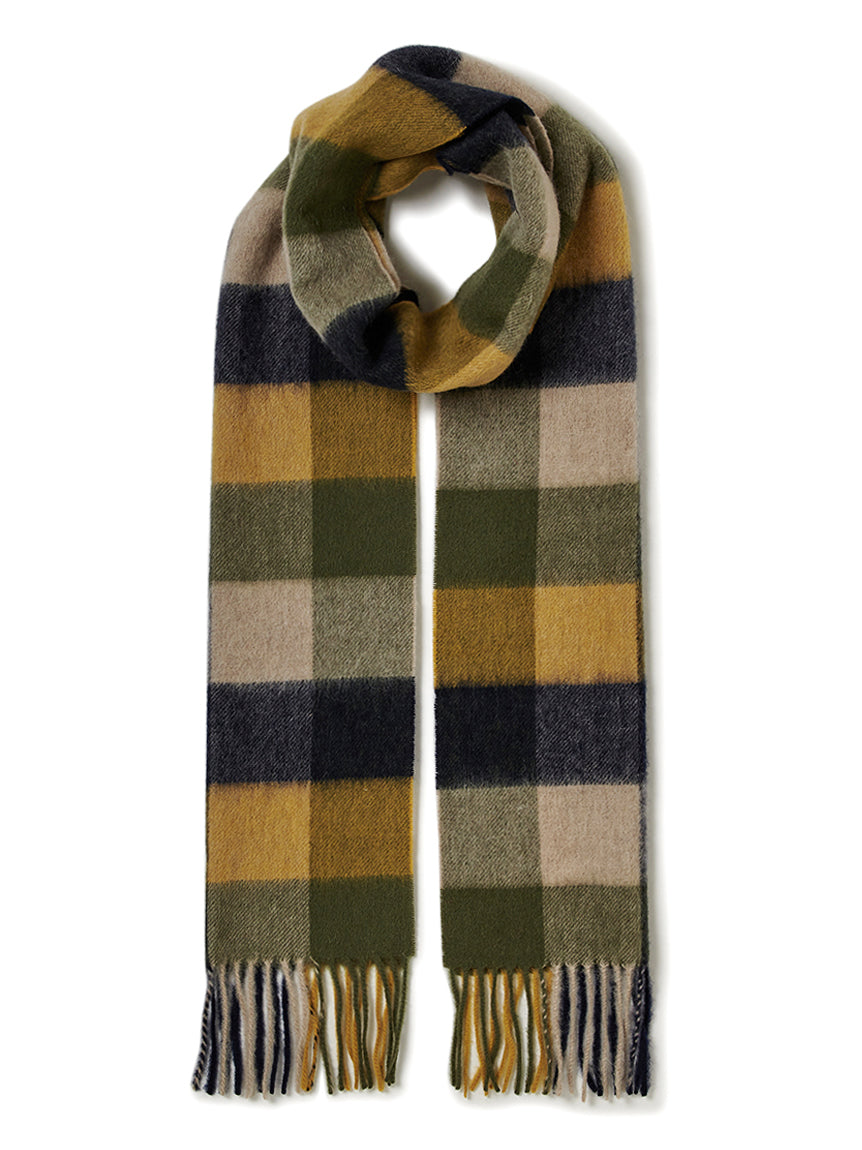 Barbour / lambswool tattersall scarf