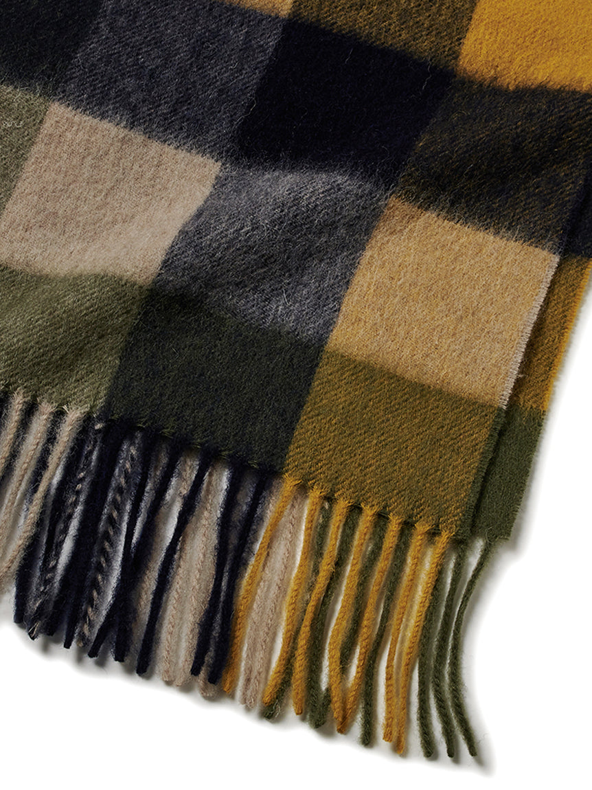 Barbour / lambswool tattersall scarf