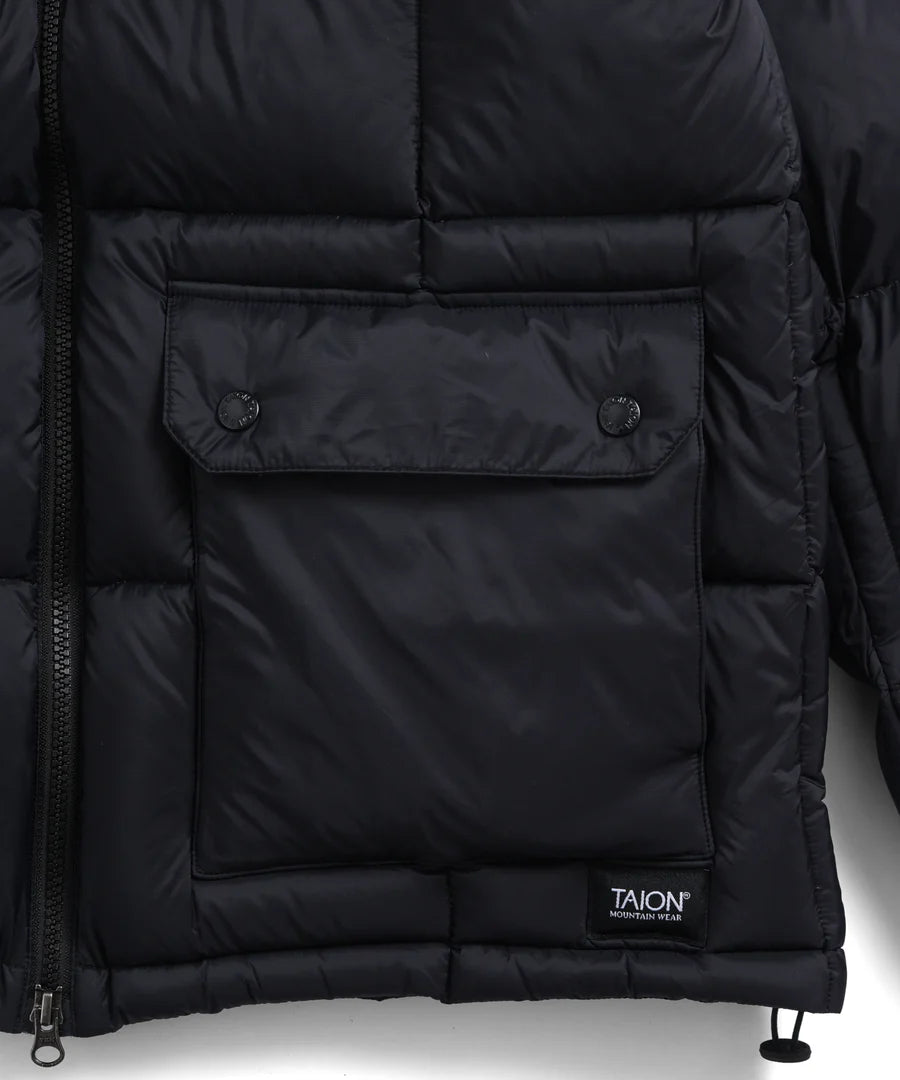 TAION / MOUNTAIN HI-NECK VOLUME DOWN VEST<PACKABLE OUTER>