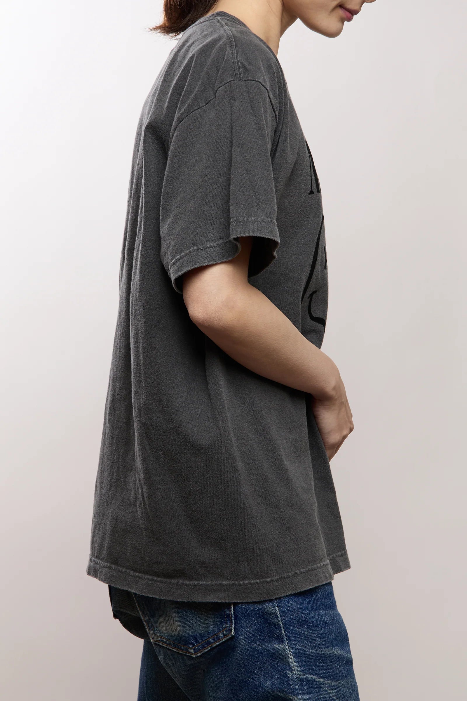 GOOD ROCK SPEED / NIRVANA FLOCKY PRINT T-SHIRT