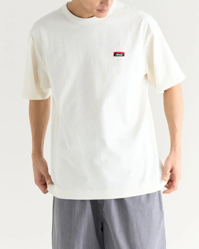 NANGA / ECO HYBRID BOX LOGO EMBROIDERY TEE