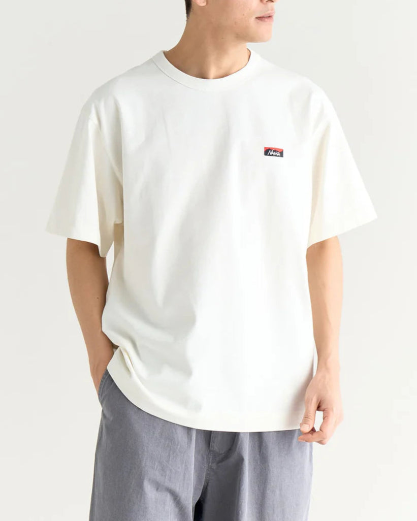 NANGA / ECO HYBRID BOX LOGO EMBROIDERY TEE