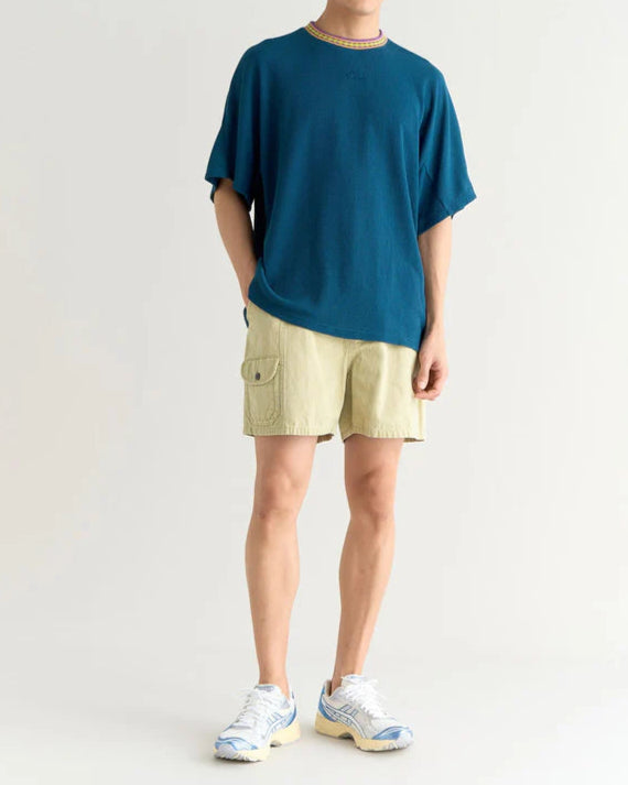 NANGA / RINGER COLLAR PANEL TEE