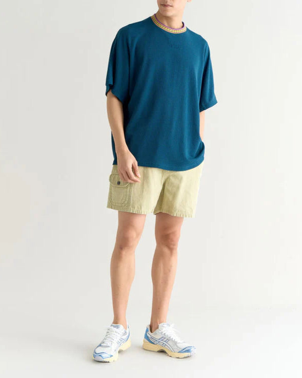 NANGA / RINGER COLLAR PANEL TEE