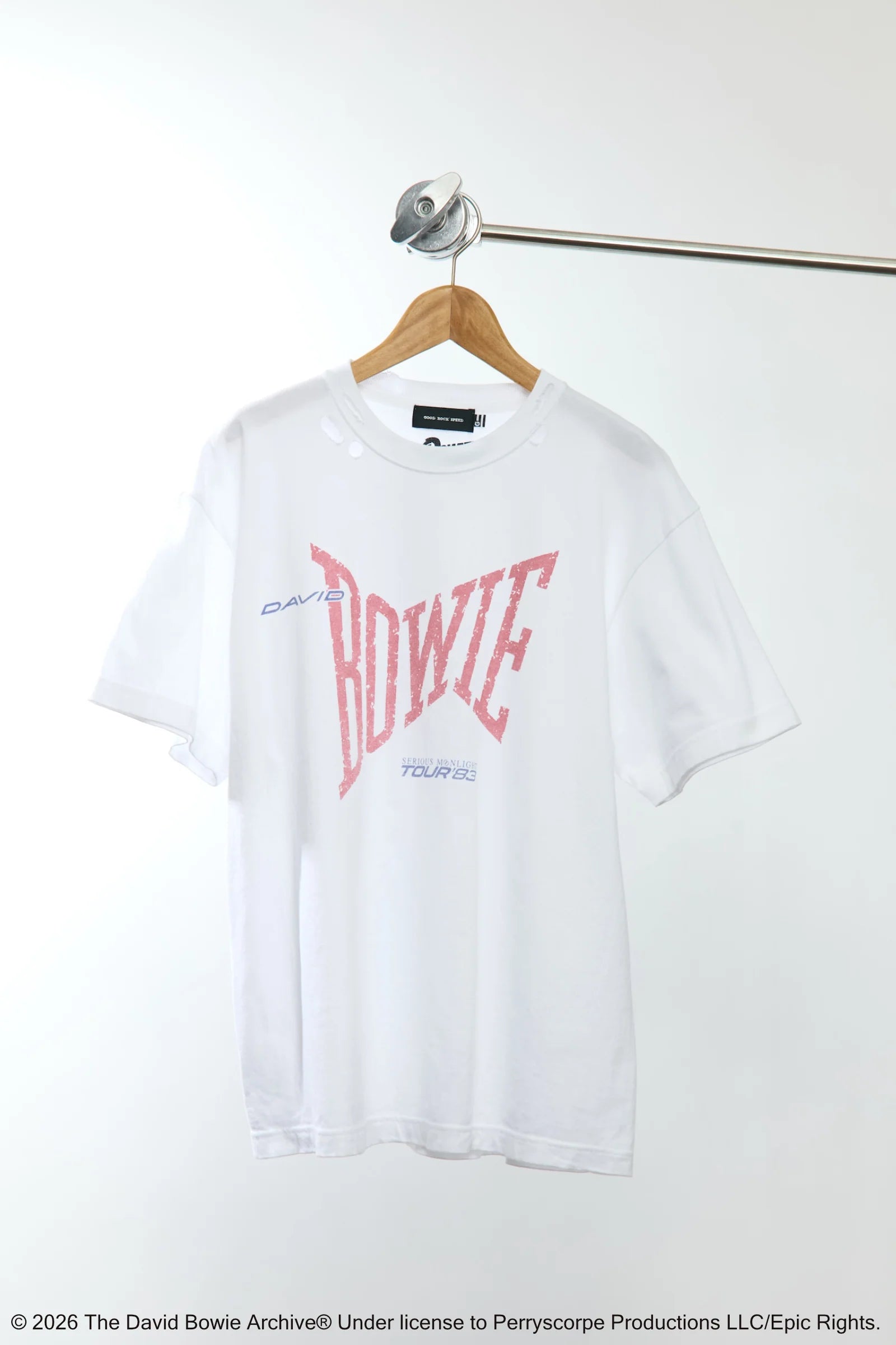 L'Appartement DEUXIEME CLASSE - 【GOOD ROCK SPEED】 DAVID BOWIE WHITE TEE GOOD ROCK SPEED DAVID BOWIE WHITE TEE GOOD ROCK SPEED - GOOD ROCK