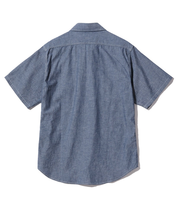 SUGAR CANE / BLUE CHAMBRAY S/S WORK SHIRT