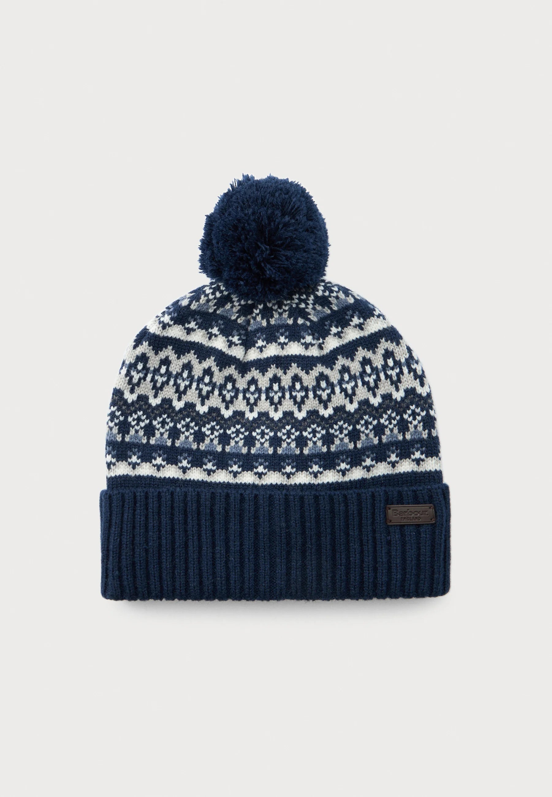 Barbour / barbour marlow fairisle pom beanie hat