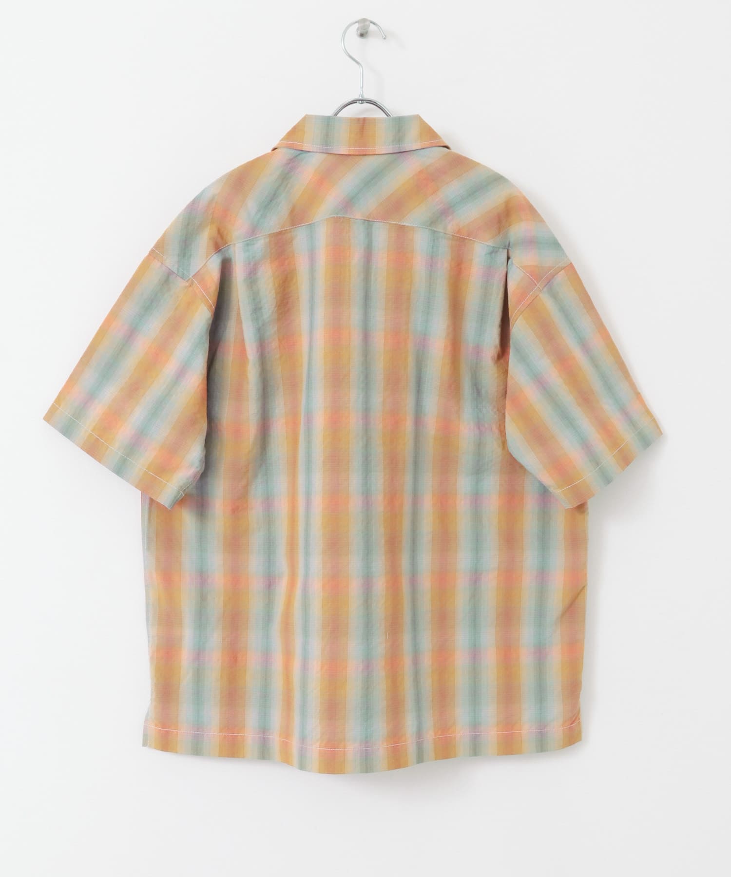 and wander / dry check open SS shirt