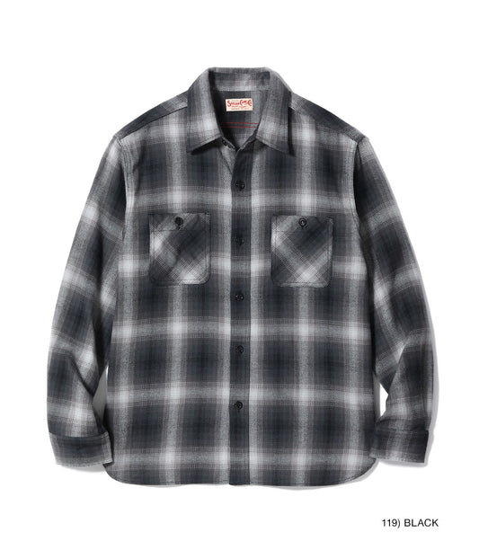 SUGAR CANE / Lot No. SC29561 / TWILL CHECK WORK SHIRT