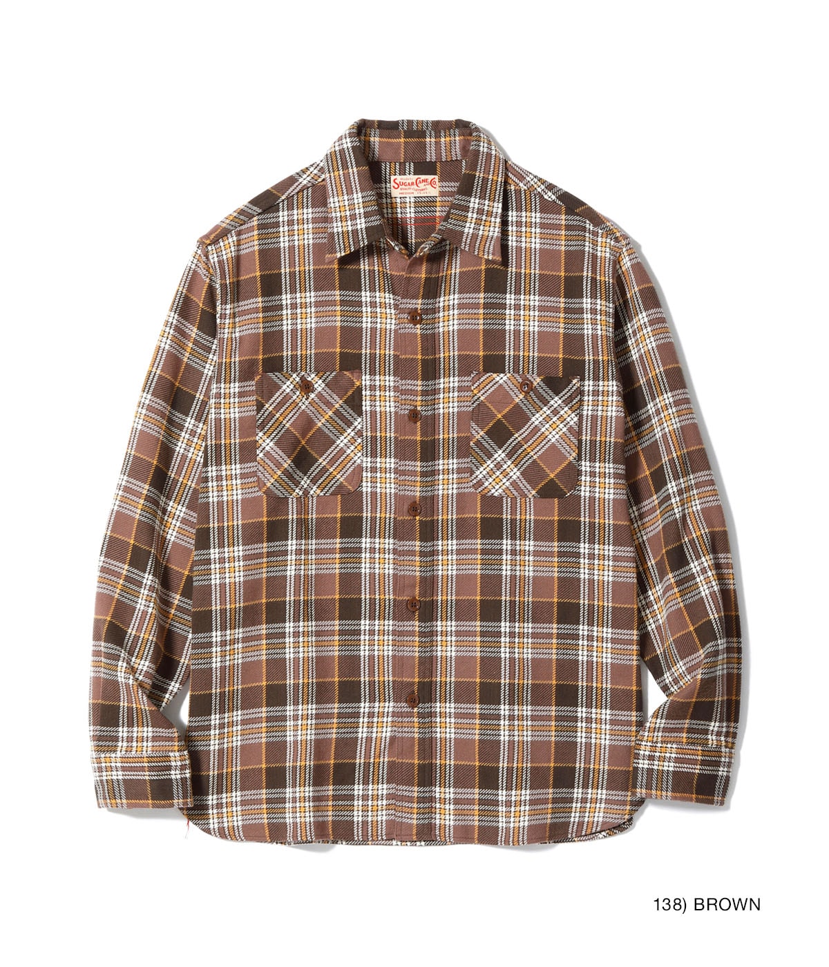 SUGAR CANE / Lot No. SC29564 / TWILL CHECK WORK SHIRT