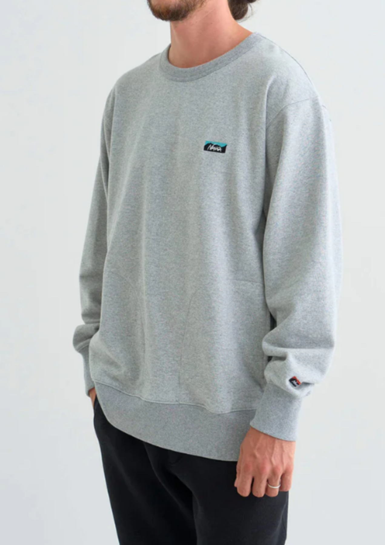 NANGA / ECO HYBRID MINI BOX LOGO EMBROIDERY SWEATSHIRT