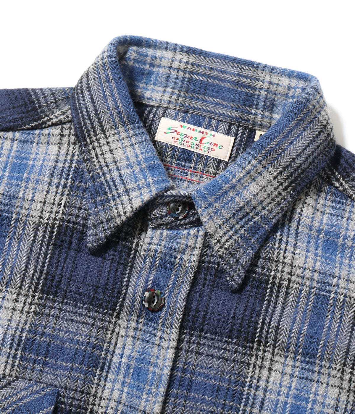 SUGAR CANE / Lot No. SC29584 / FICTION ROMANCE HERRINGBONE TWILL CHECK WORK SHIRT