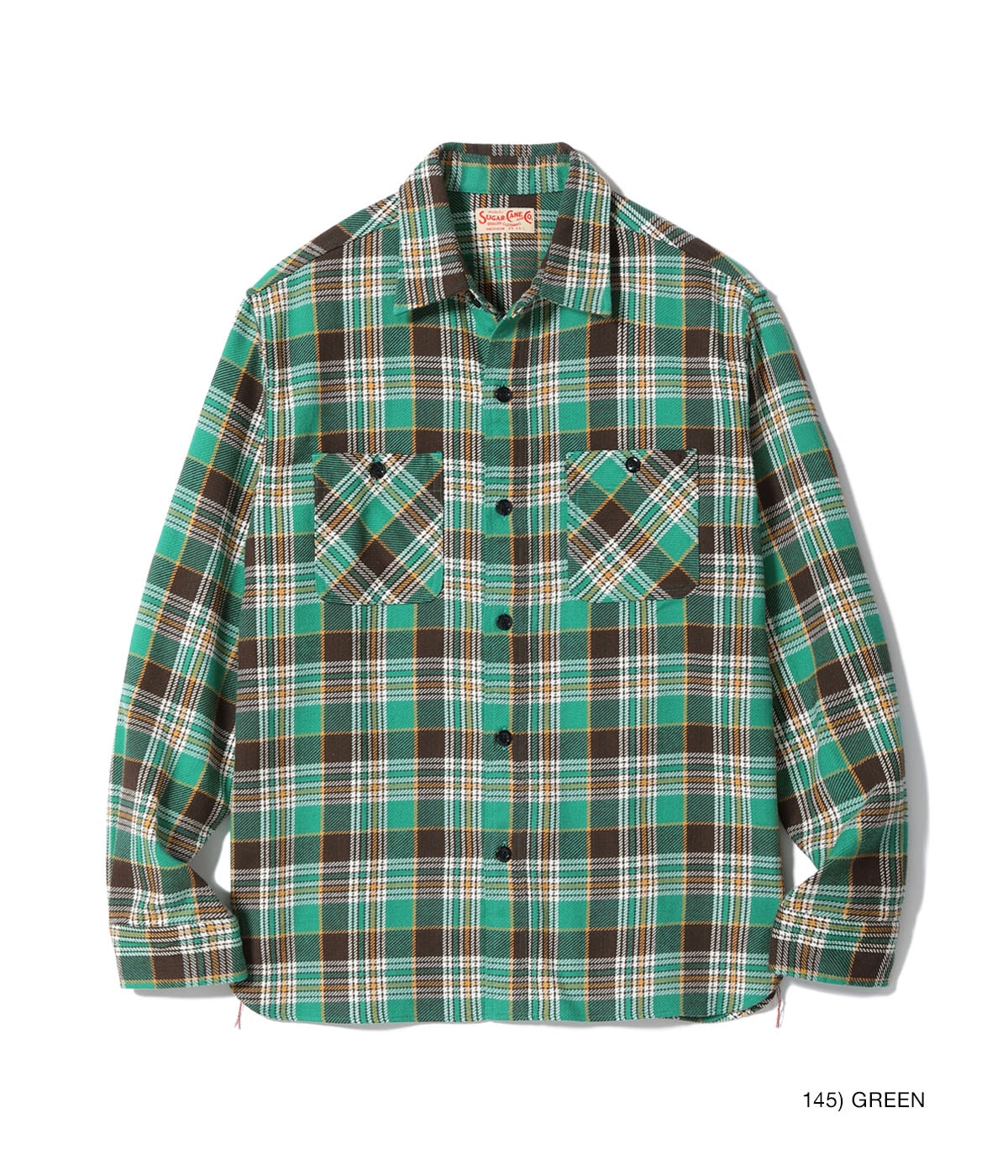 SUGAR CANE / Lot No. SC29564 / TWILL CHECK WORK SHIRT