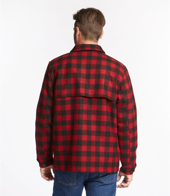 L.L.Bean / Maine Guide Zip Front Jac Shirt With Primaloft Plaid