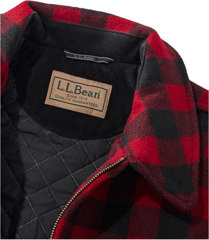 L.L.Bean / Maine Guide Zip Front Jac Shirt With Primaloft Plaid