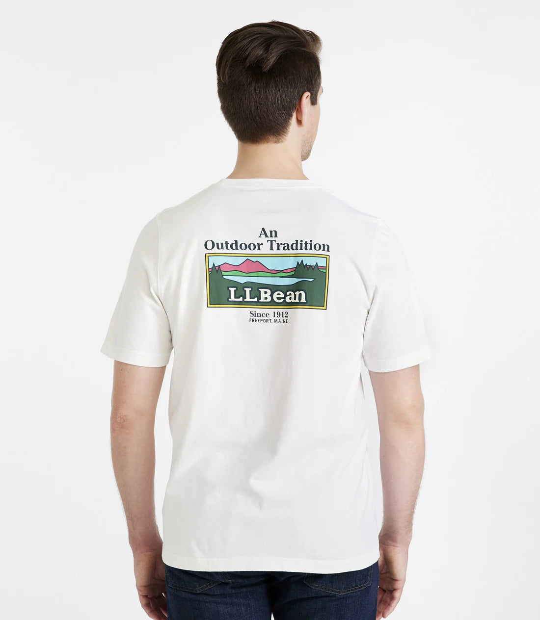 L.L.Bean / Men's Japan Fit Carefree Unshrinkable Tee, Short-Sleeve Graphic 1