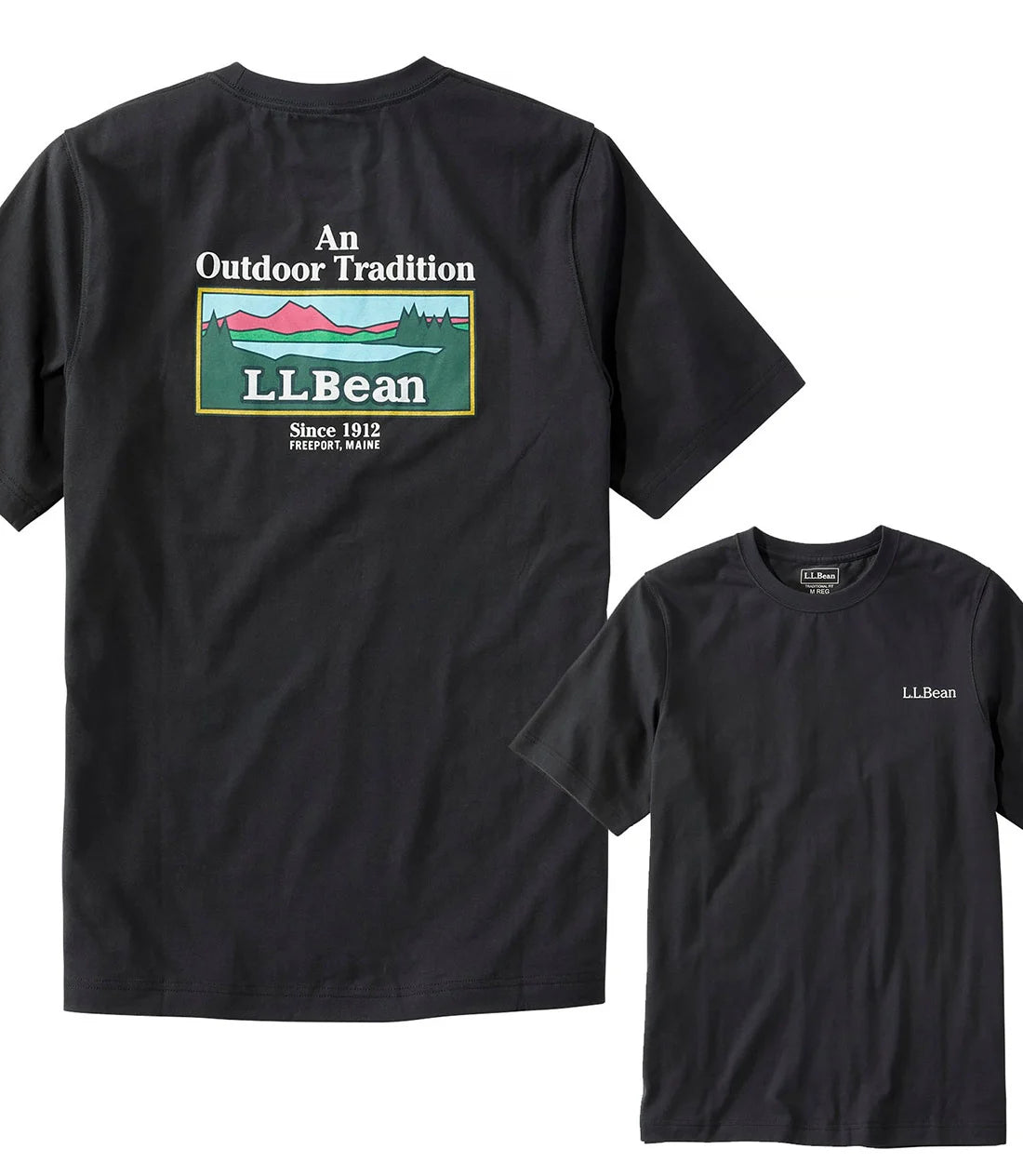 L.L.Bean / Men's Japan Fit Carefree Unshrinkable Tee, Short-Sleeve Graphic 1