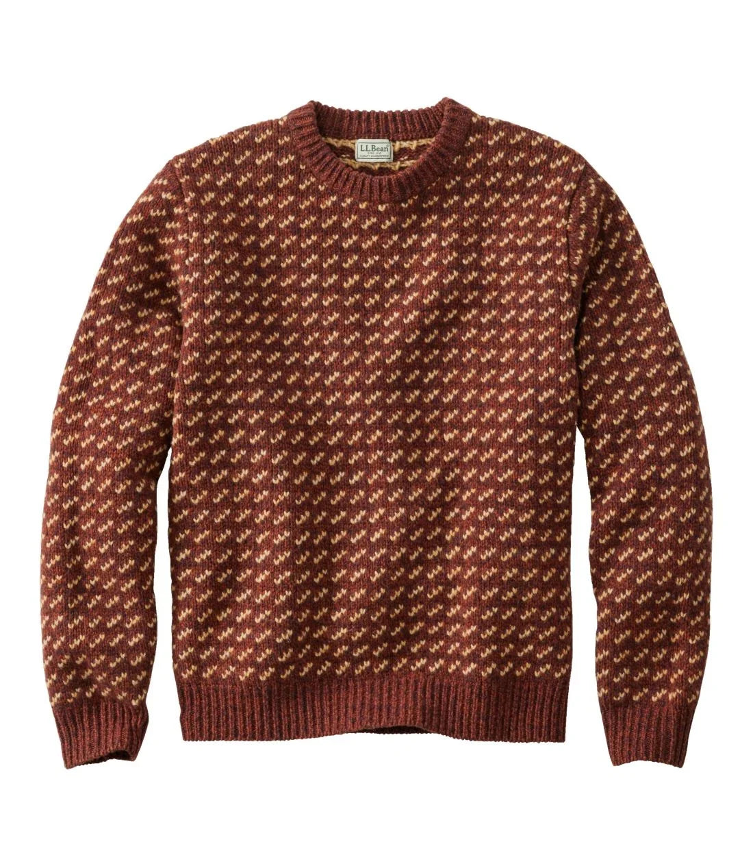 L.L.Bean / Men's Bean's Classic Ragg Wool Sweater, Crewneck Birdseye
