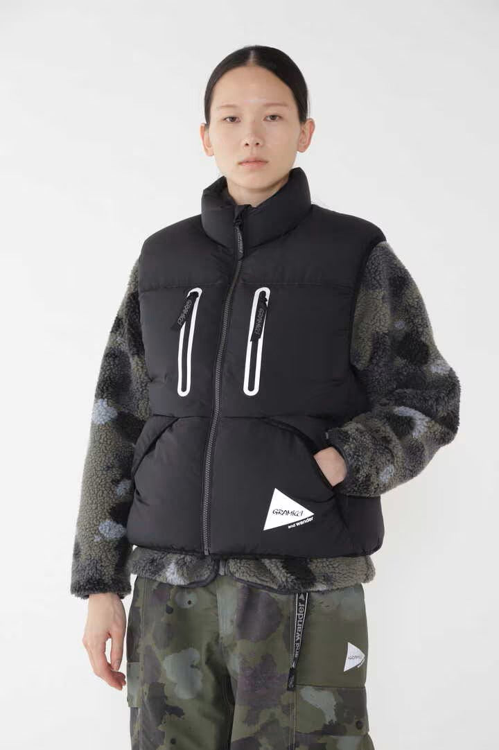 and wander / GRAMICCI × and wander down vest