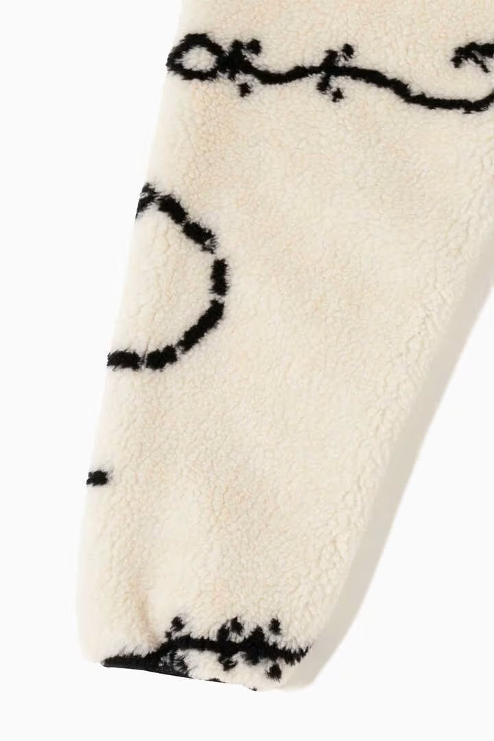 and wander / Daijiro OHARA map key boa jacket